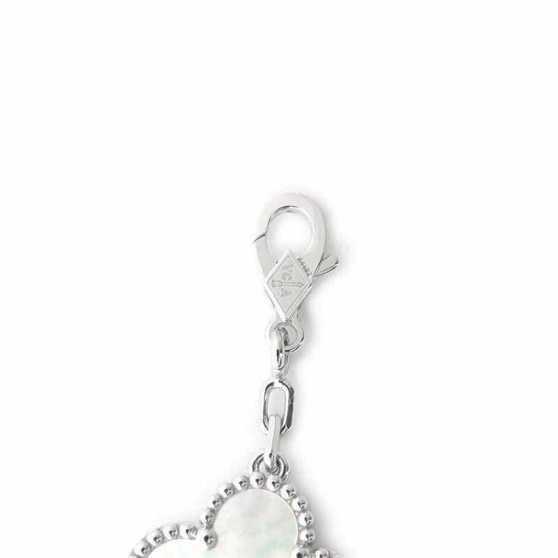 ヴァンクリーフ＆アーペル ブレスレット ヴィンテージ アルハンブラ 5モチーフ マザーオブパール K18WGホワイトゴールド VCARF48400