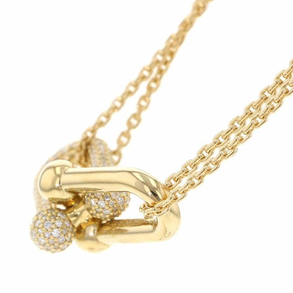 ティファニー ネックレス ハードウェア ラージ ダブル リンク ペンダント ダイヤモンド 計0.74ct K18YGイエローゴールド 70353075