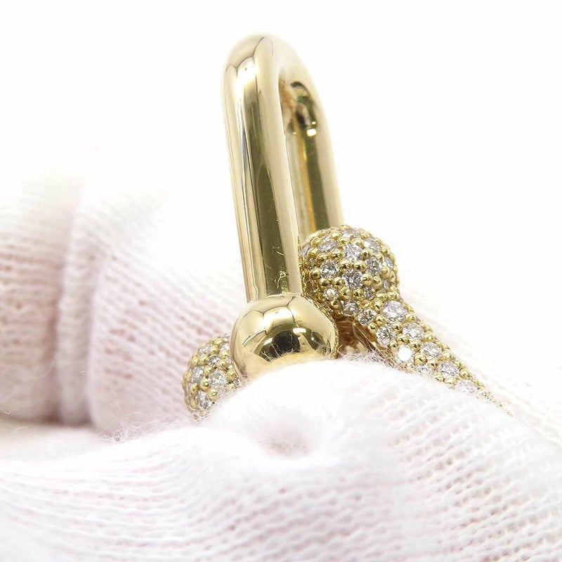 ティファニー ネックレス ハードウェア ラージ ダブル リンク ペンダント ダイヤモンド 計0.74ct K18YGイエローゴールド 70353075