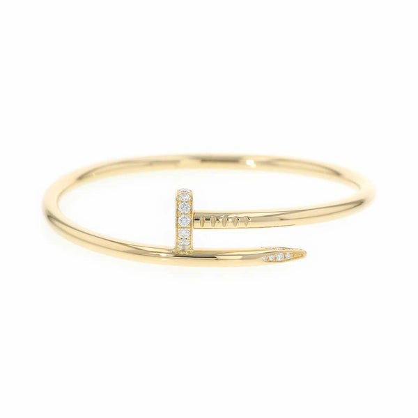 カルティエ ブレスレット ジュスト アン クル ブレスレット ダイヤモンド K18YGイエローゴールド サイズ16 B6045016 バングル