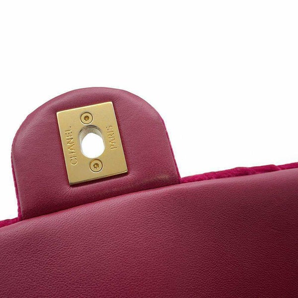 シャネル チェーンショルダーバッグ ココマーク カメリア ミニフラップバッグ ベルベット CHANEL バッグ