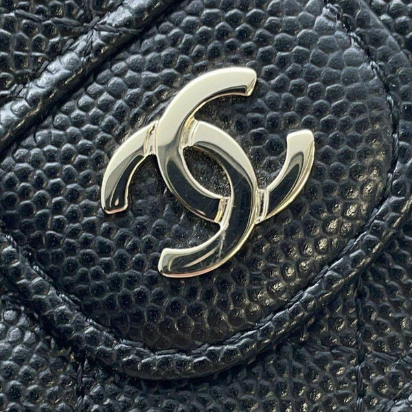 シャネル 三つ折り財布 マトラッセ ココマーク クラシック スモール フラップ ウォレット AP0230 CHANEL 財布 黒