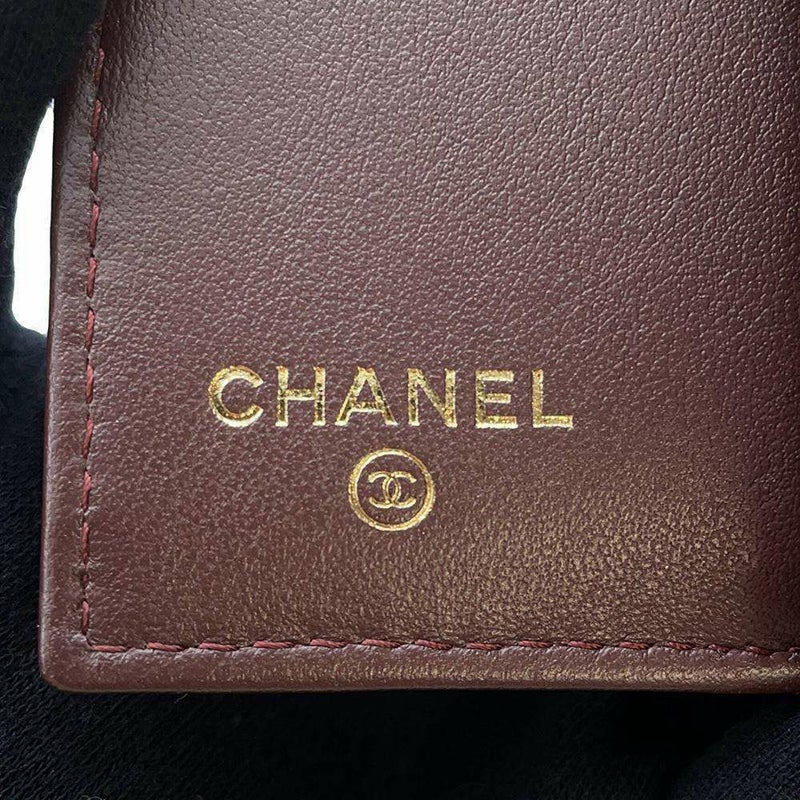 シャネル 三つ折り財布 マトラッセ ココマーク クラシック スモール フラップ ウォレット AP0230 CHANEL 財布 黒