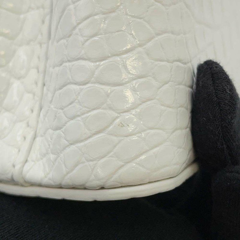 ルイヴィトン ハンドバッグ アリゲーター カプシーヌMINI N93701 LOUIS VUITTON 2wayバッグ 白 ホワイト