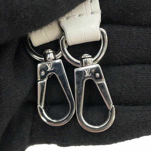 ルイヴィトン ハンドバッグ アリゲーター カプシーヌMINI N93701 LOUIS VUITTON 2wayバッグ 白 ホワイト