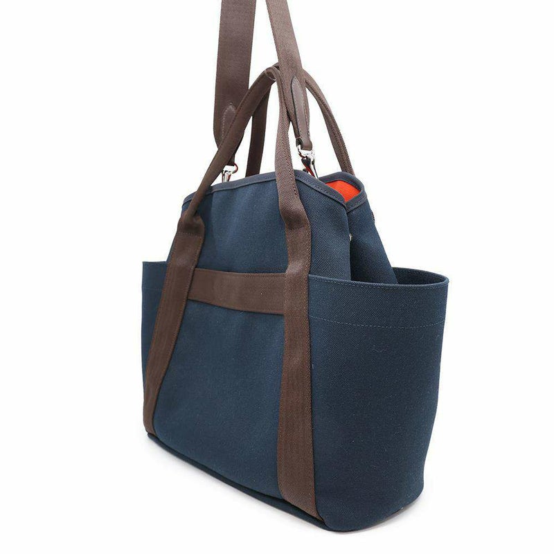 エルメス サックドパンサージュ グルーム SAC DE PANSAGE GROOM ネイビー/フー D刻印 2wayショルダーバッグ