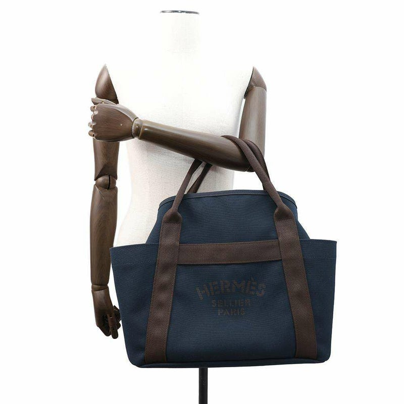 エルメス サックドパンサージュ グルーム SAC DE PANSAGE GROOM ネイビー/フー D刻印 2wayショルダーバッグ