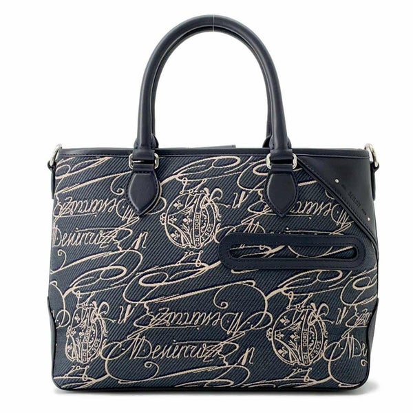 ベルルッティ ハンドバッグ トゥージュールXS  スクリット アラベスク キャンバス レザー Berluti バッグ