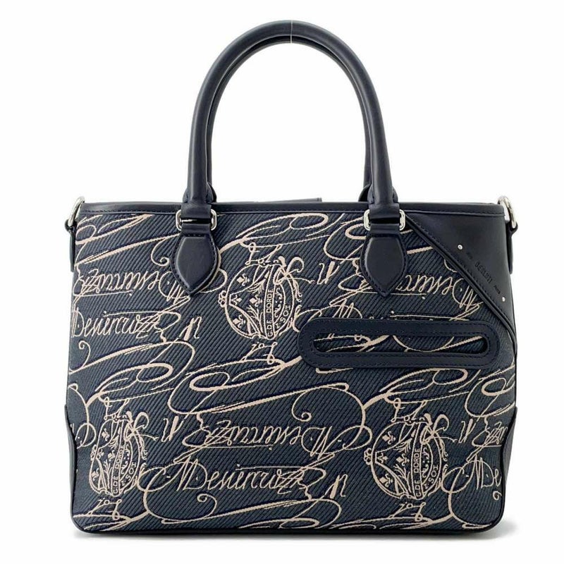 ベルルッティ ハンドバッグ トゥージュールXS  スクリット アラベスク キャンバス レザー Berluti バッグ