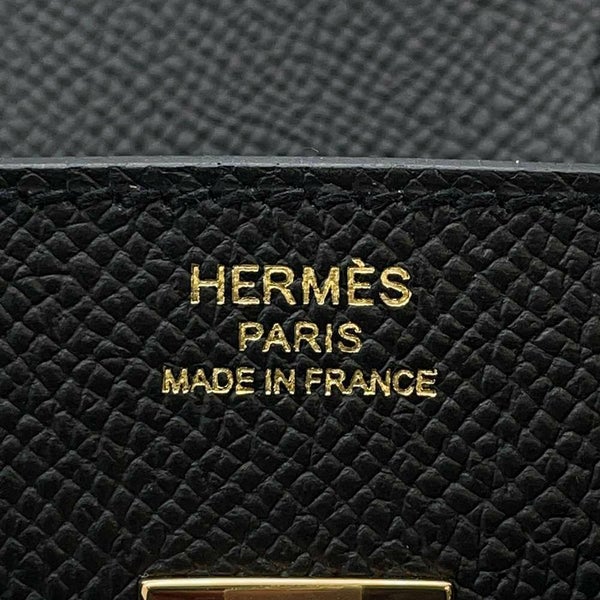 エルメス バーキン25 セリエ ブラック/ピンクゴールド金具 エプソン U刻印 HERMES Birkin ハンドバッグ 黒