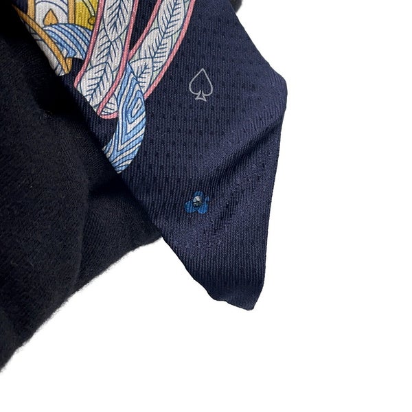 エルメス スカーフ ツイリー ビジュー・ピケ ハートのクイーン Dame de Coeur HERMES シルクツイル 2022年秋冬 黒