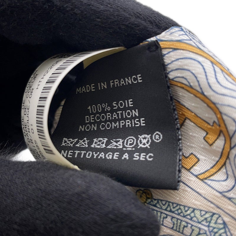 エルメス スカーフ ツイリー ビジュー・ピケ ハートのクイーン Dame de Coeur HERMES シルクツイル 2022年秋冬 黒