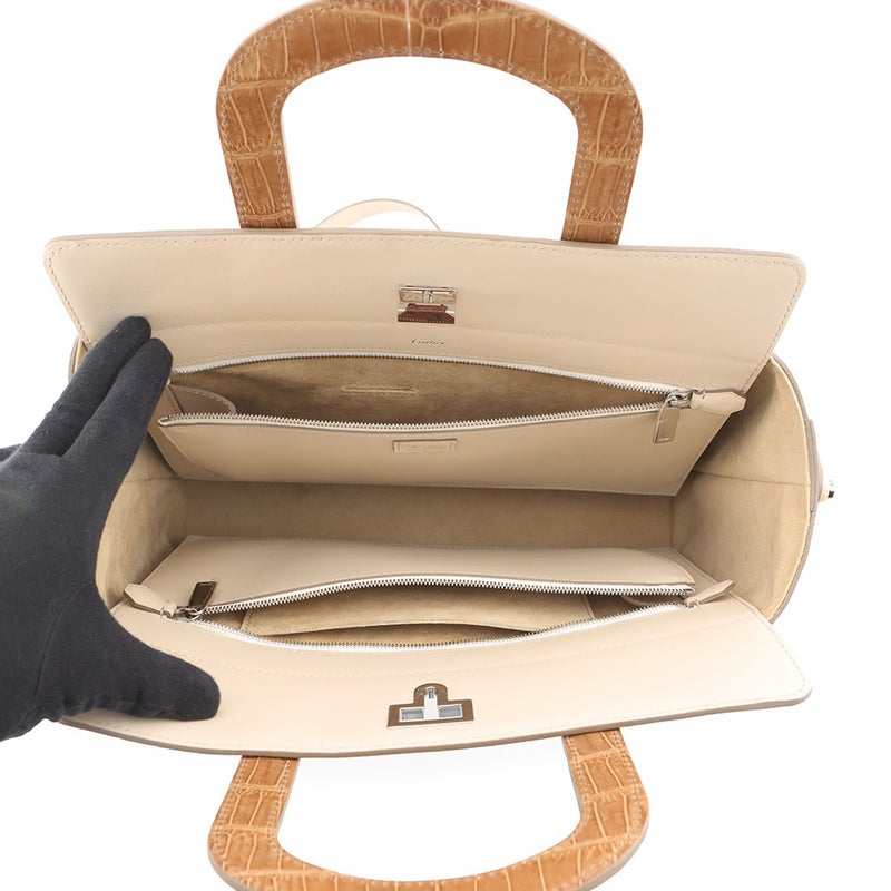 カルティエ ハンドバッグ ジャンヌ トゥーサン レザー/クロコダイル ニロティカス Cartier ２wayショルダー 50個限定