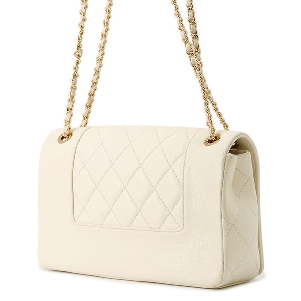 シャネル チェーンショルダーバッグ マドモアゼル マトラッセ ココマーク Wフラップ レザー A93084 CHANEL