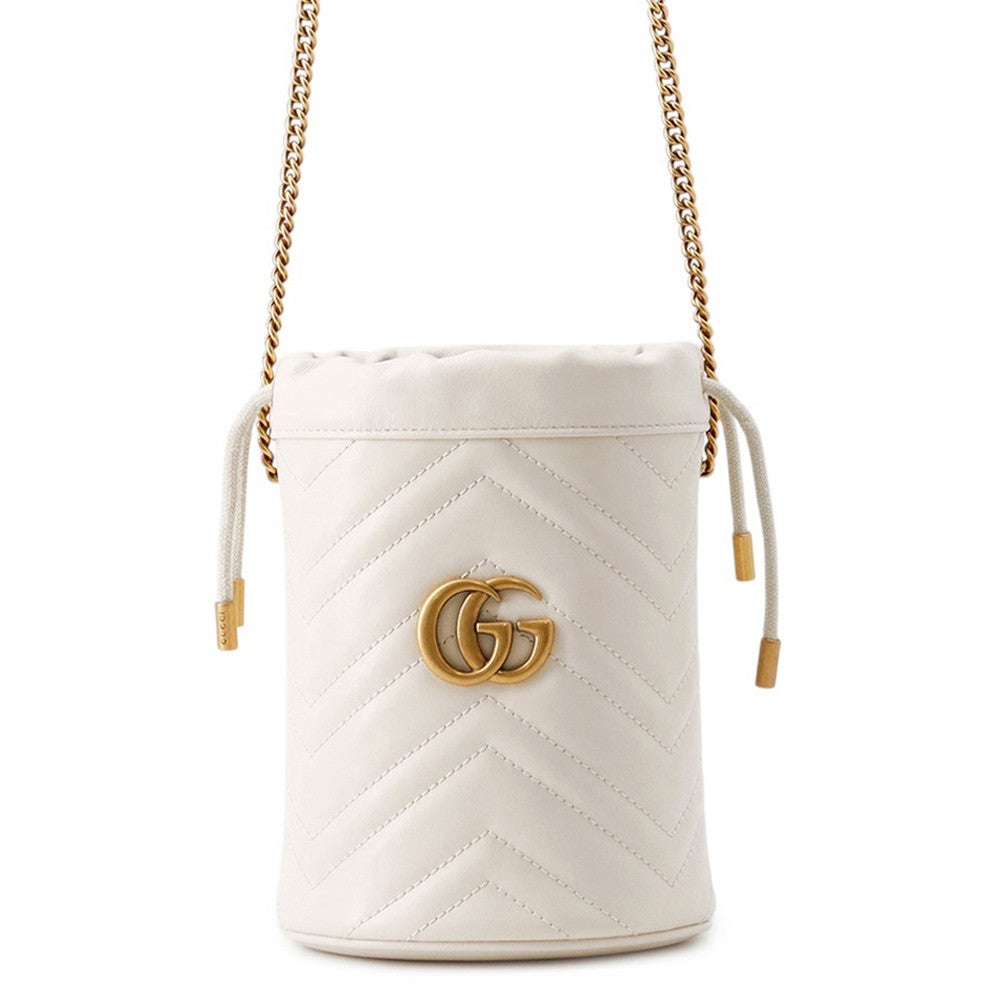 GUCCI グッチ/GGマーモントミニバケットバッグ/575163/095*/Aランク/94【中古】 GUCCI - GUCCI グッチ/GGマーモントミニバケットバッグ/575163/095*/A