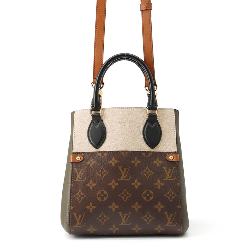 ルイヴィトン ハンドバッグ モノグラム レザー フォールド・トートPM M45388 LOUIS VUITTON 2way