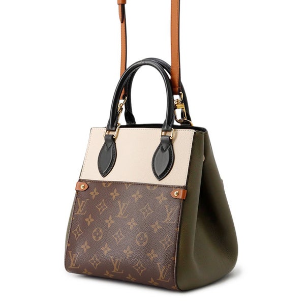 ルイヴィトン ハンドバッグ モノグラム レザー フォールド・トートPM M45388 LOUIS VUITTON 2way