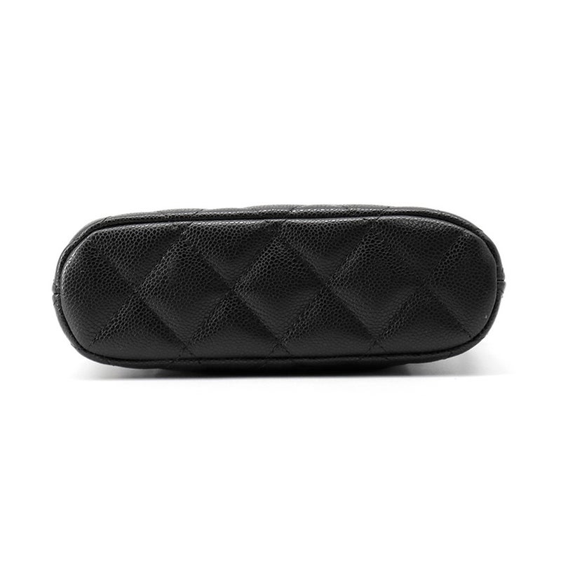 シャネル チェーンショルダーバッグ マトラッセ ココマーク キャビアスキン AP4000 CHANEL 黒