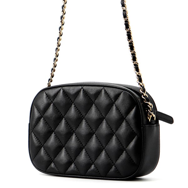 シャネル チェーンショルダーバッグ マトラッセ ココマーク キャビアスキン AP3998 CHANEL 黒