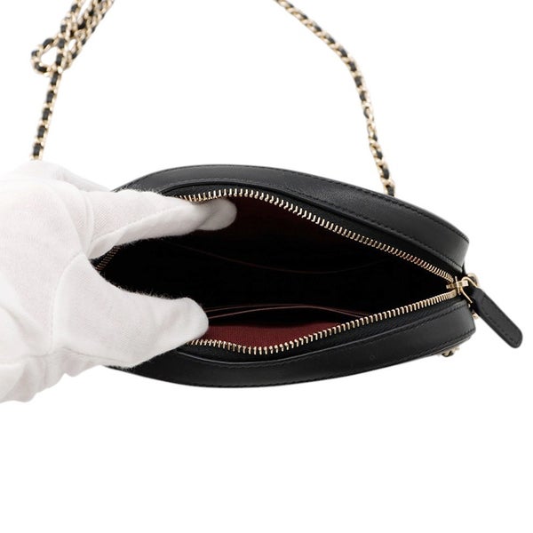 シャネル チェーンショルダーバッグ マトラッセ ココマーク キャビアスキン AP3998 CHANEL 黒