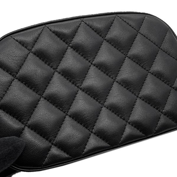 シャネル チェーンショルダーバッグ マトラッセ ココマーク キャビアスキン AP3998 CHANEL 黒