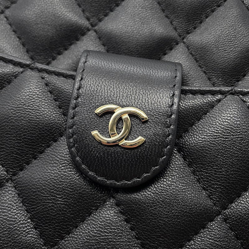 シャネル チェーンショルダーバッグ マトラッセ ココマーク キャビアスキン AP3998 CHANEL 黒