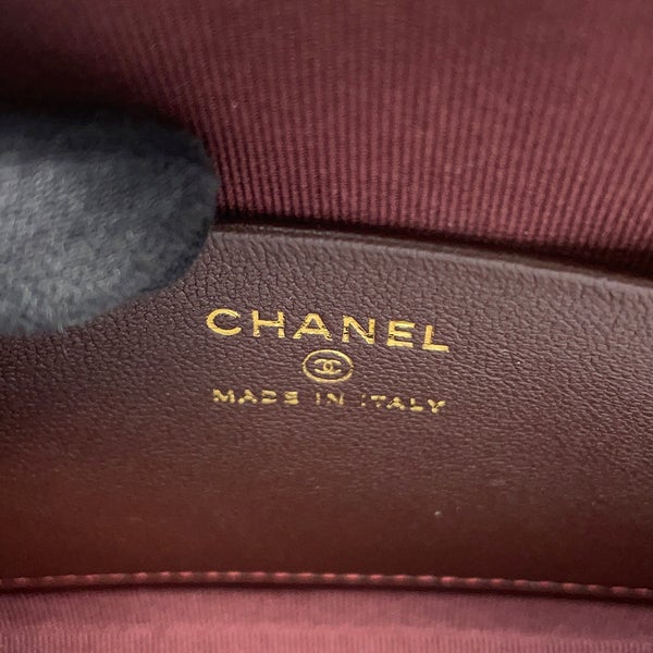シャネル チェーンショルダーバッグ マトラッセ ココマーク キャビアスキン AP3998 CHANEL 黒