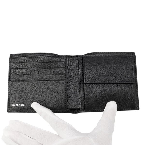 バレンシアガ 二つ折り財布 グッチコラボ ザ ハッカー プロジェクト 680430 BALENCIAGA GUCCI 財布 黒