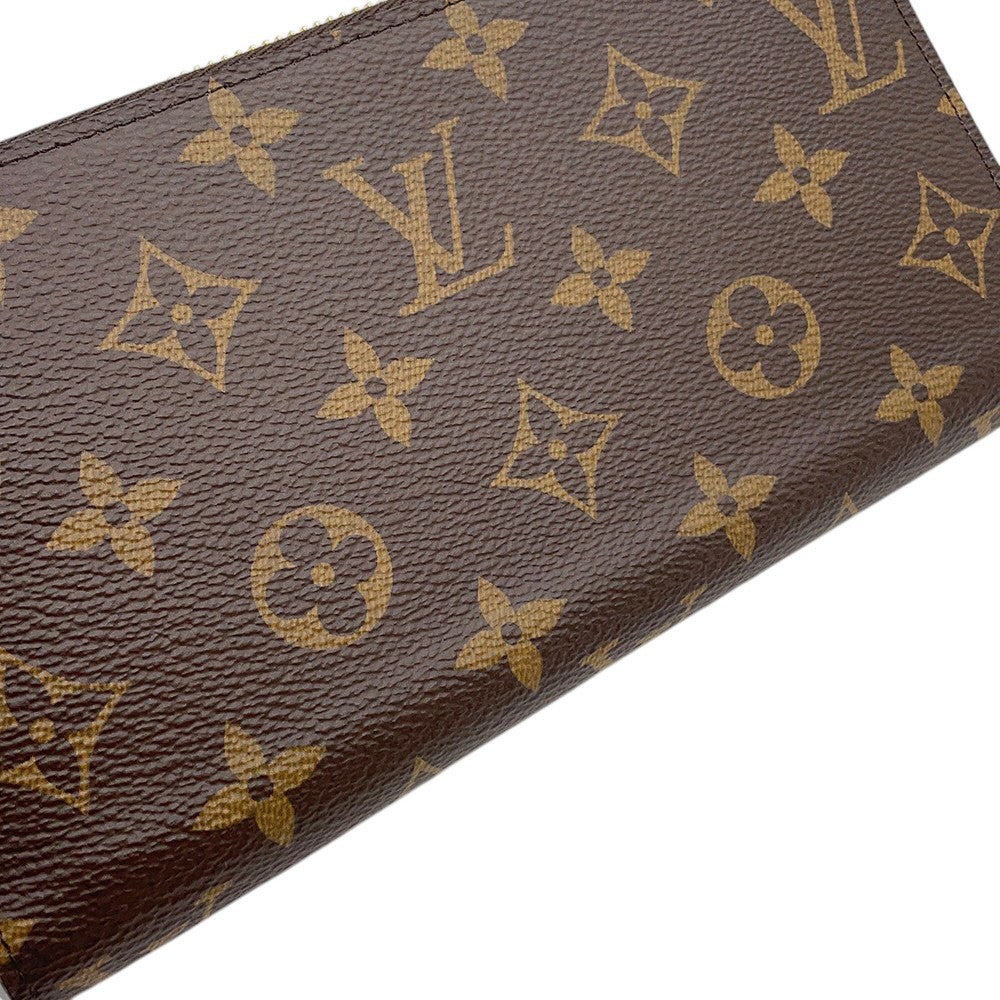ルイヴィトン M41895 長財布 ブラウン×フューシャ  LOUIS VUITTON ジッピー・ウォレット モノグラム LOUIS VUITTON（ルイ・ヴィトン） M41895 モノグラム ジッピー