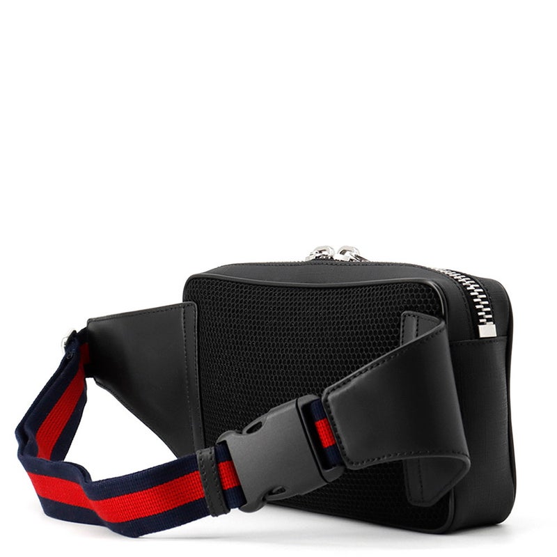 グッチ ボディバッグ GGスプリーム レザー 474293 GUCCI ウエストバッグ メンズ 黒