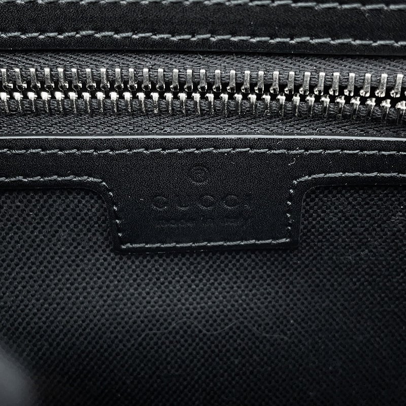 グッチ ボディバッグ GGスプリーム レザー 474293 GUCCI ウエストバッグ メンズ 黒