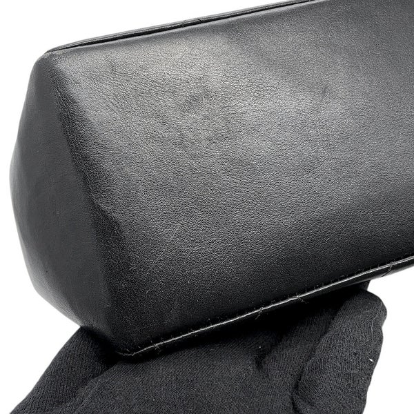 シャネル チェーンショルダーバッグ マトラッセ ココマーク デカココ ダブルチェーン キャビアスキン CHANEL 黒