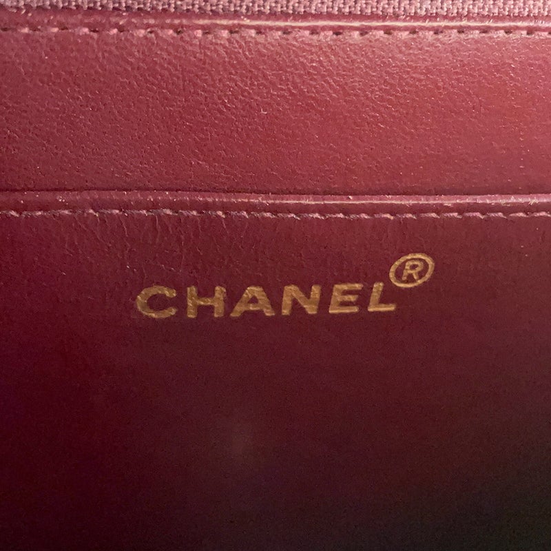 シャネル チェーンショルダーバッグ マトラッセ ココマーク デカココ ダブルチェーン キャビアスキン CHANEL 黒