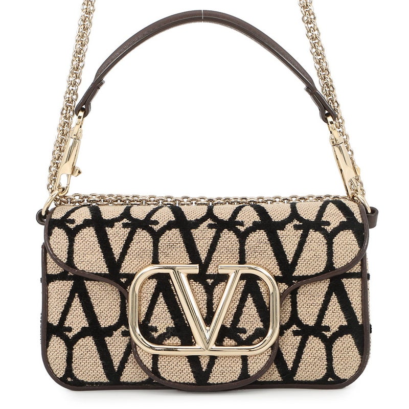 ヴァレンティノ・ガラヴァーニ ハンドバッグ Vスリング ロゴ キャンバス 2W0B0L97JSQ VALENTINO 2wayチェーンショルダー