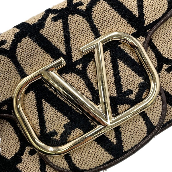 ヴァレンティノ・ガラヴァーニ ハンドバッグ Vスリング ロゴ キャンバス 2W0B0L97JSQ VALENTINO 2wayチェーンショルダー