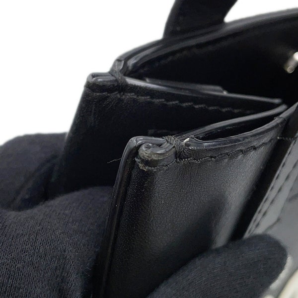 ディオール ハンドバッグ DIOR AND SHAWN D-DIOR ミニトートバッグ レザー 1DOSH152YZI 黒 ステューシーコラボ