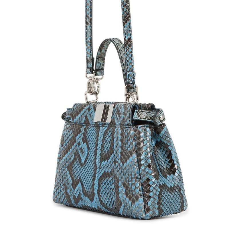 フェンディ ハンドバッグ ピーカブー マイクロ パイソン 8M0355 FENDI 2way