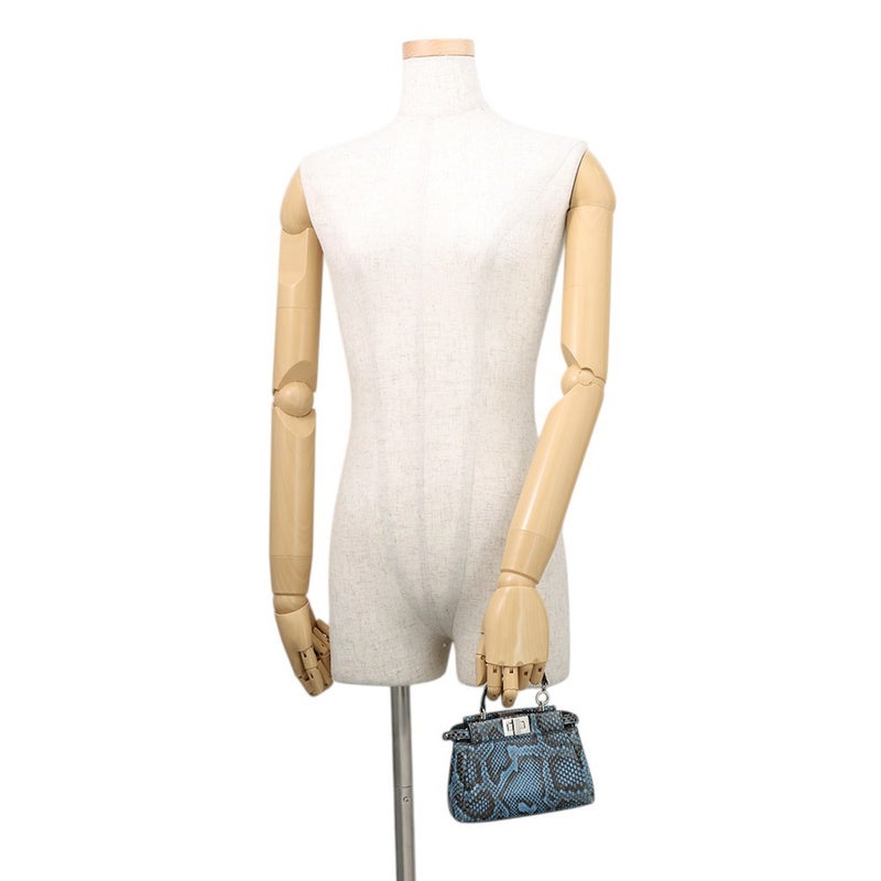 フェンディ ハンドバッグ ピーカブー マイクロ パイソン 8M0355 FENDI 2way