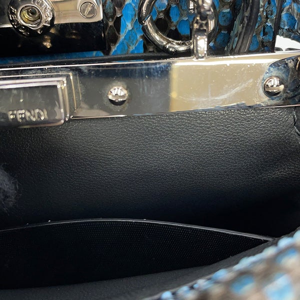 フェンディ ハンドバッグ ピーカブー マイクロ パイソン 8M0355 FENDI 2way