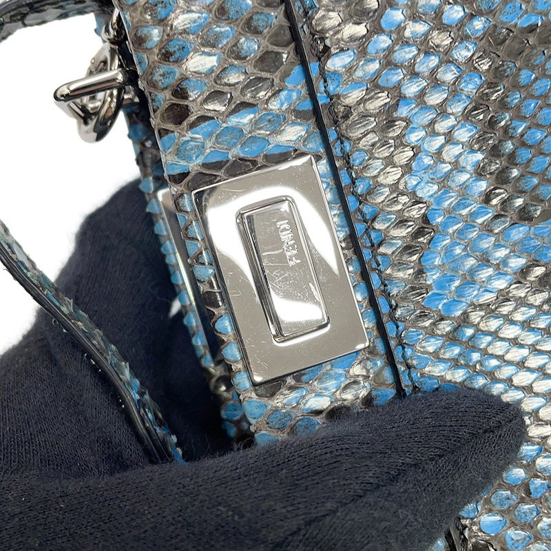 フェンディ ハンドバッグ ピーカブー マイクロ パイソン 8M0355 FENDI 2way