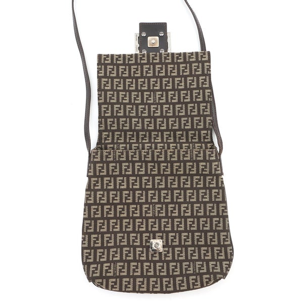 フェンディ ショルダーバッグ ズッキーノ マンマバケット キャンバス レザー 8BT075JQ4 FENDI ズッカ