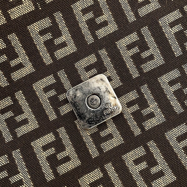 フェンディ ショルダーバッグ ズッキーノ マンマバケット キャンバス レザー 8BT075JQ4 FENDI ズッカ