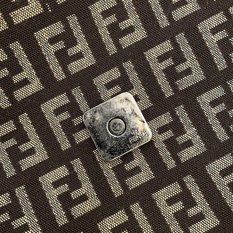 フェンディ ショルダーバッグ ズッキーノ マンマバケット キャンバス レザー 8BT075JQ4 FENDI ズッカ