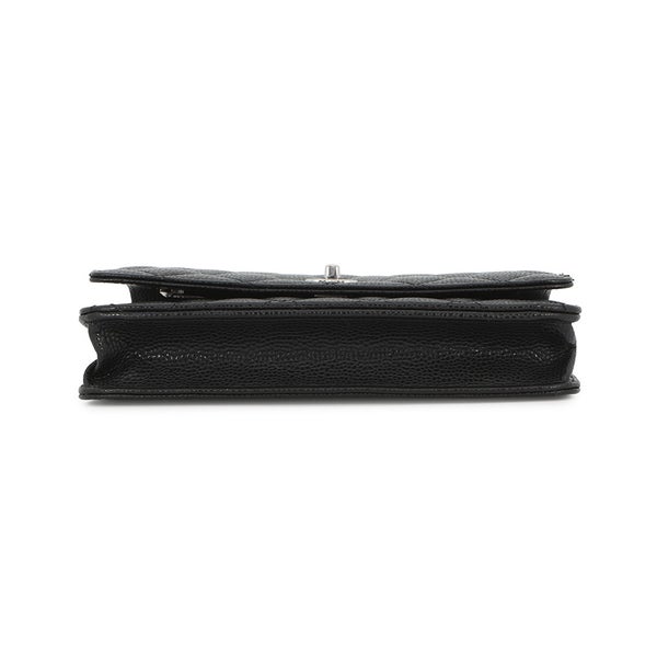 シャネル チェーンウォレット マトラッセ ココマーク キャビアスキン AP4241 CHANEL 財布 黒