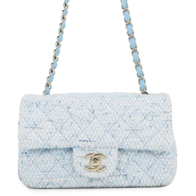 シャネル チェーンショルダーバッグ ココマーク ミニ マトラッセ20 ツイード A69900 CHANEL 白 26年春夏 プレコレクション