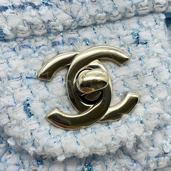 シャネル チェーンショルダーバッグ ココマーク ミニ マトラッセ20 ツイード A69900 CHANEL 白 26年春夏 プレコレクション