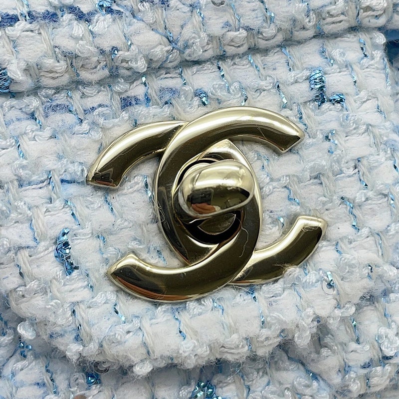 シャネル チェーンショルダーバッグ ココマーク ミニ マトラッセ20 ツイード A69900 CHANEL 白 26年春夏 プレコレクション