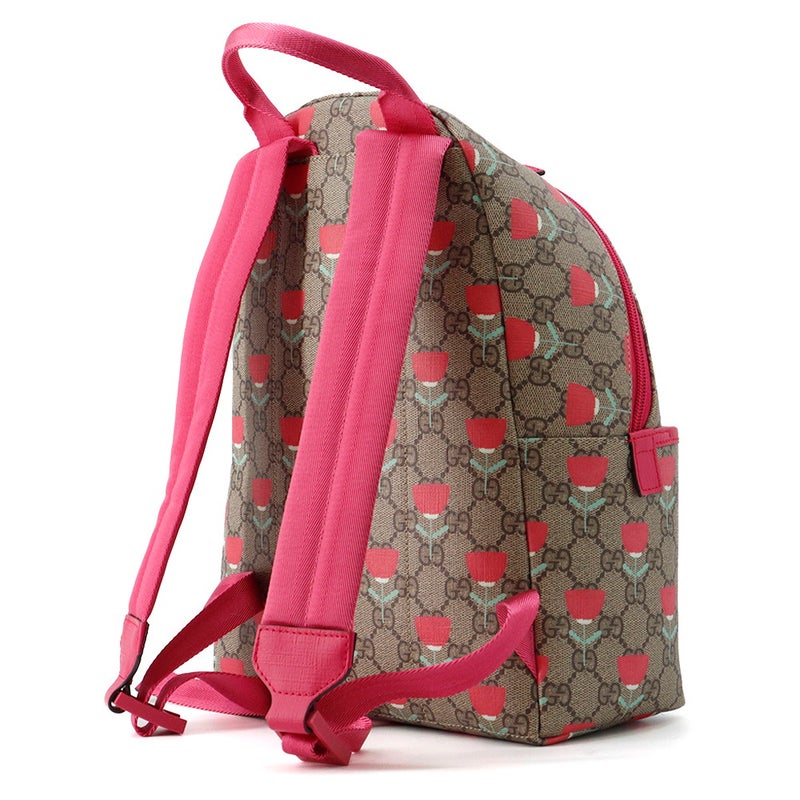 グッチ バックパック フラワープリント チルドレンズ GGスプリーム/レザー 782708 GUCCI リュック キッズ キムスンヨン