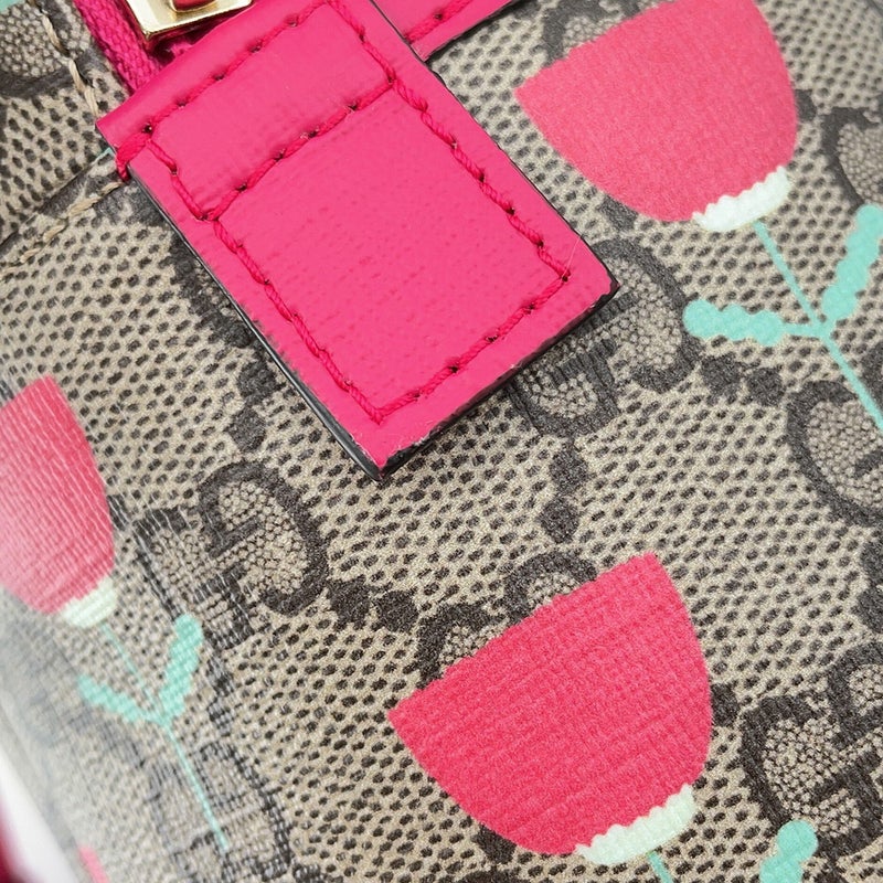 グッチ バックパック フラワープリント チルドレンズ GGスプリーム/レザー 782708 GUCCI リュック キッズ キムスンヨン