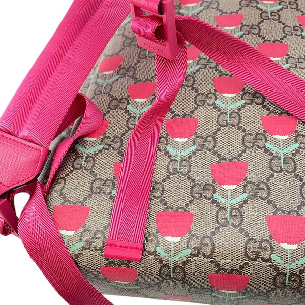 グッチ バックパック フラワープリント チルドレンズ GGスプリーム/レザー 782708 GUCCI リュック キッズ キムスンヨン